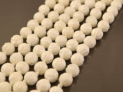 Корал білий 8 мм, порізний 1 шт.