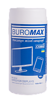 Серветки для чищення екранів, моніторів та оптики, JOBMAX, вологі, 100 шт. в пласт.тубі