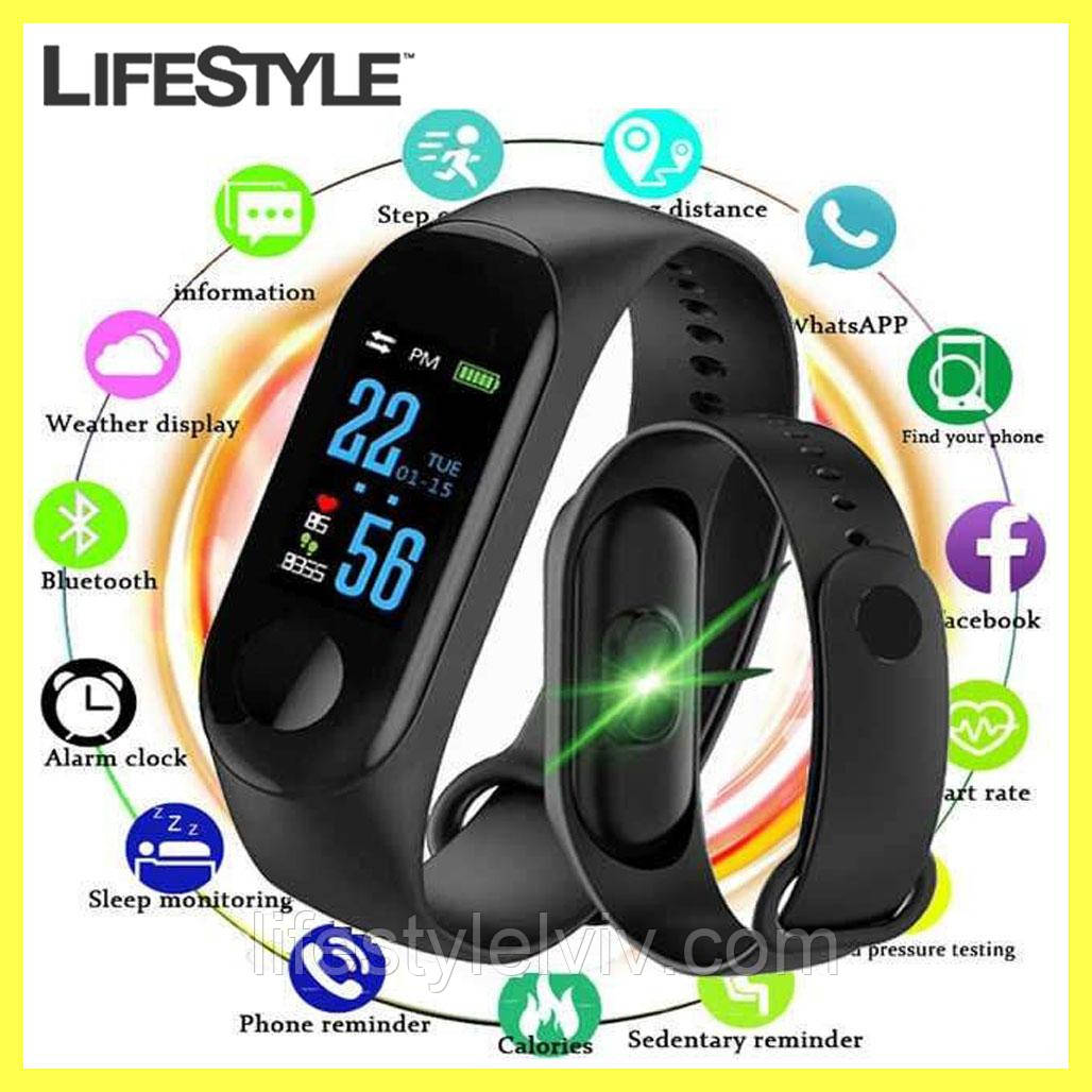 Фітнес браслет Mi Band M3, Смарт годинник / Спортивний трекер