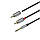 Аудіо кабель AUX-2*RCA Hoco UPA10 Lotus Double RCA Audio 3.5 mm 1,5 m (Grey), фото 3