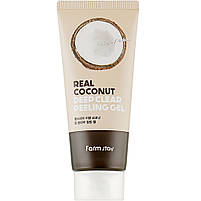 М'який пілінг-гель для обличчя з екстрактом кокоса FarmStay Real Coconut Deep Clear Peeling Gel 100 мл, фото 3
