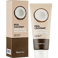 Мягкий пилинг-гель для лица с экстрактом кокосам FarmStay Real Coconut Deep Clear Peeling Gel 100 мл