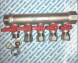 Колектор на 4 виходи для теплої підлоги 1" x 16 * 2, фото 5