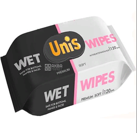 Універсальні вологі серветки Unis Wet Wipes 120 шт.