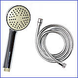 Душовий набір (лійка шланг, тримач) ZERIX 201LS, фото 4