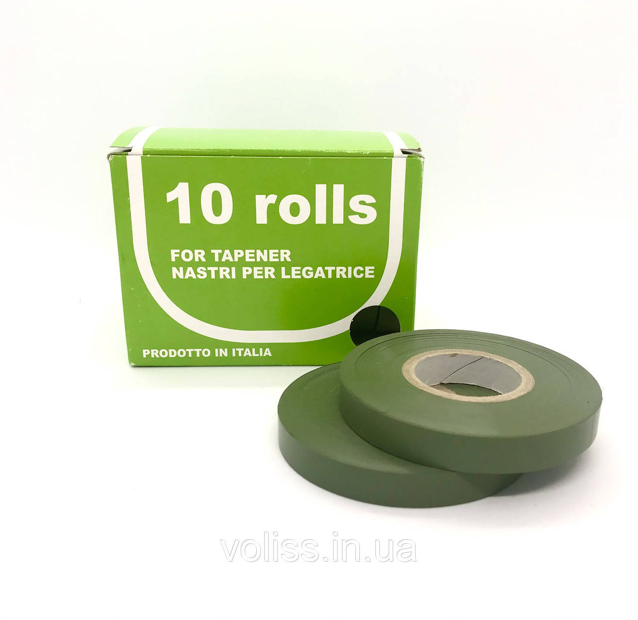 Стрічка для підвязки рослин 10мм*40м 10шт Gieffe Olive Green