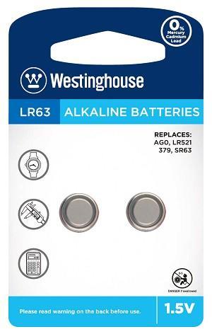 Батарейка Westinghouse Alkaline  G0/379/LR521/LR63 (2шт)