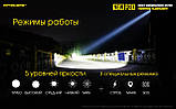 Тактичний ручний ліхтар NITECORE P30 NEW 1000LM+RSW3 виносна кнопка+usb NL2150R 21700*5000mAh, КОМПЛЕКТ, фото 4