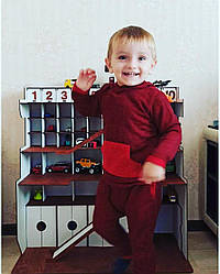 Дерев'яний гараж для машинок Іменний