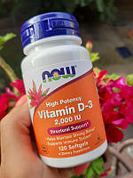 Витамин D3 Now Vitamin D3 2000iu 120 softgels