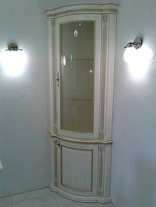 Вітрина у вітальню Платина 1-дверна в класичному стилі колір на вибір, Rod, фото 2