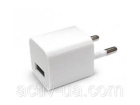 Мережевий адаптер 220V на 1 USB порт, білий