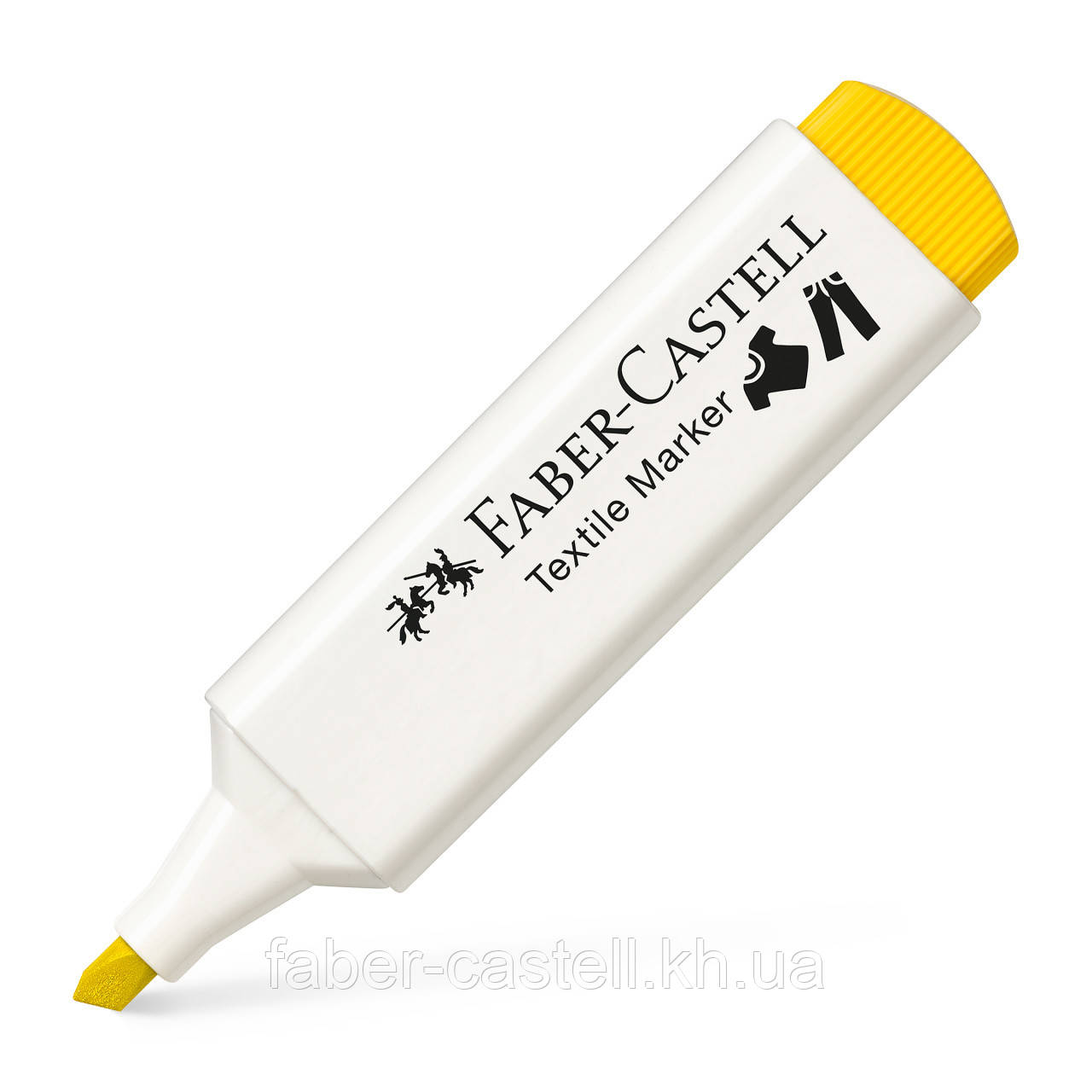 Маркер для тканини Faber-Castell Textile Marker, колір жовтий, 159507