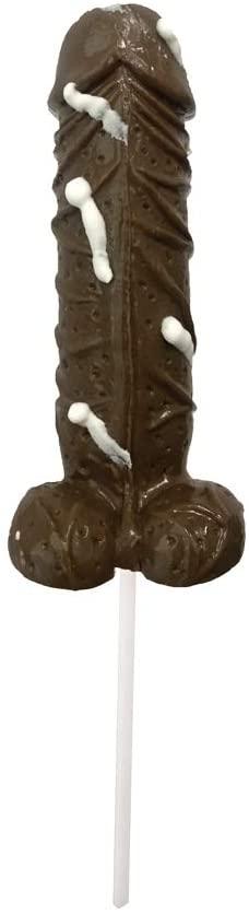Большая съедобная конфета  Chocolate Flavoured Cum Pops от Spencer Fleetwood