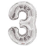 Цифри срібло фольговані, фото 3