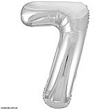 Цифри срібло фольговані, фото 7