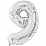 Цифри срібло фольговані, фото 9