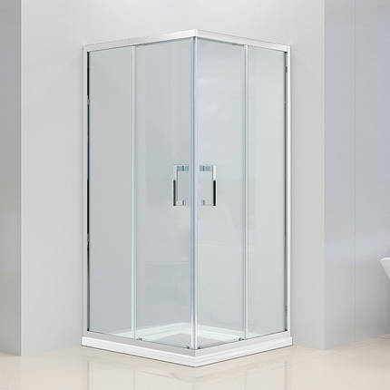 Квадратна душова кабіна Dusel™ A-513 100х100х190, тонована, фото 2
