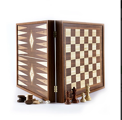 Набір Manopoulos 3 в 1 шахи+нарди+шашки 39х39