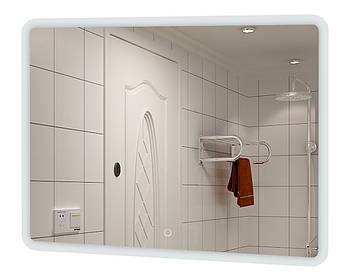 Дзеркало ЮВВІС у ванну кімнату 80 см ЛІОН з LED підсвіткою