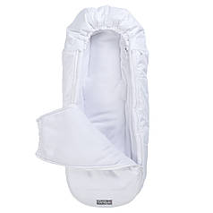 Зимовий конверт в коляску на флісі, кокон чохол для коляски Baby білий