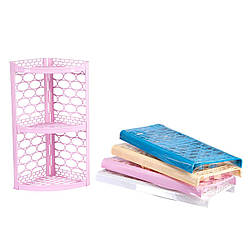 Полиця кутова для ванної розбірна ZAMBAK PLASTIK ТУРЦІЯ ZB-221