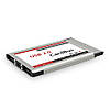 Адаптер PCMCIA - USB 2.0 (2 port) хаб (тонка) розширювач додаткових портів, фото 3