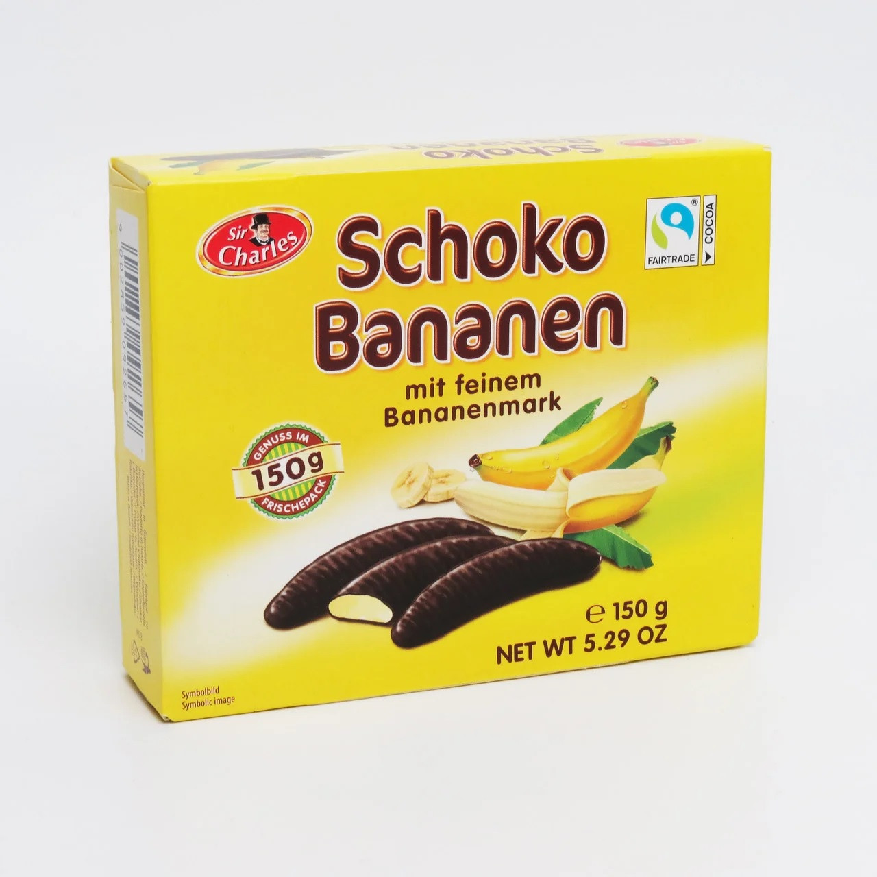Цукерки шоколадні Schoko Bananen (з бананової начинкою) Австрія 150 г
