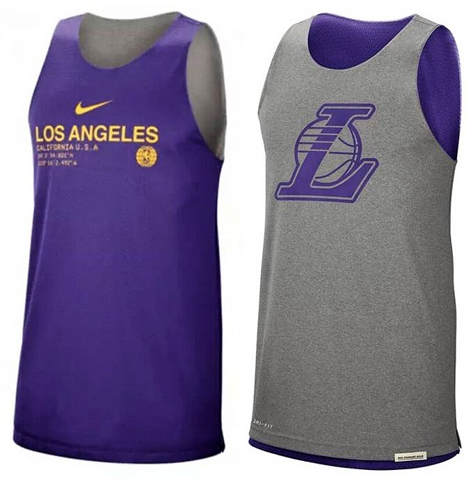 Майка баскетбольна двостороння Nike NBA Los Angeles Lakers Reversible Courtside Tank Top (BV9356-010)