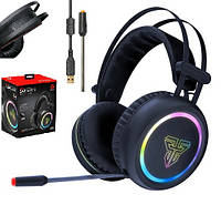 Геймерские наушники с микрофоном для ПК игровые Fantech HG15 Звук 360 Игровая гарнитура 7.1 с подсветкой RGB