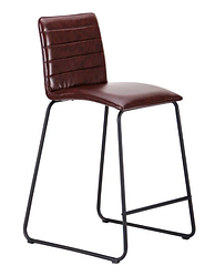 Стілець барний Doro чорний/браун