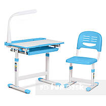 Дитяча парта зі стільчиком FunDesk Cantare Blue, фото 6