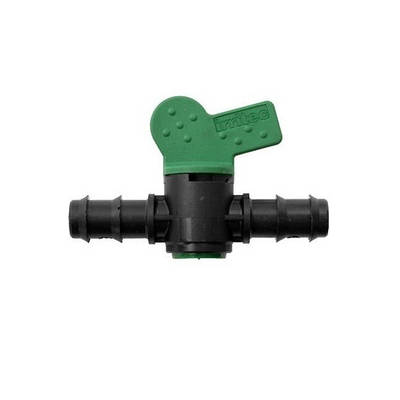 Штуцерний кран для крапельної трубки 16х16 мм, Irritec, (фітинги для крапельного поливу)