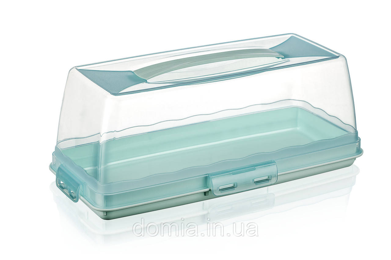 Тортівниця прямокутна висока DUNYA PLASTIK ТУРЦІЯ (37х17,5х14см) 30309, фото 1