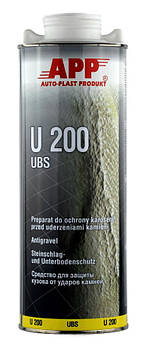 Антигравійне покриття APP U200 USB під пістолет 1 л біле (бараник)