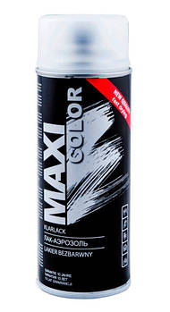 Аерозольний Лак Maxi Color 400 мл безбарвний матовий (MX0006)