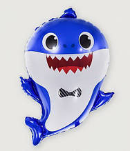 Фольгована кулька велика фігура Акула Shark baby тато 46х66см Китай