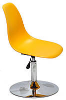 Стілець майстра поворотний на круглому млинці Nik CH-BASE жовтий 18, дизайн Charles and Ray Eames, фото 5