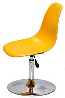 Стілець майстра поворотний на круглому млинці Nik CH-BASE жовтий 18, дизайн Charles and Ray Eames, фото 4