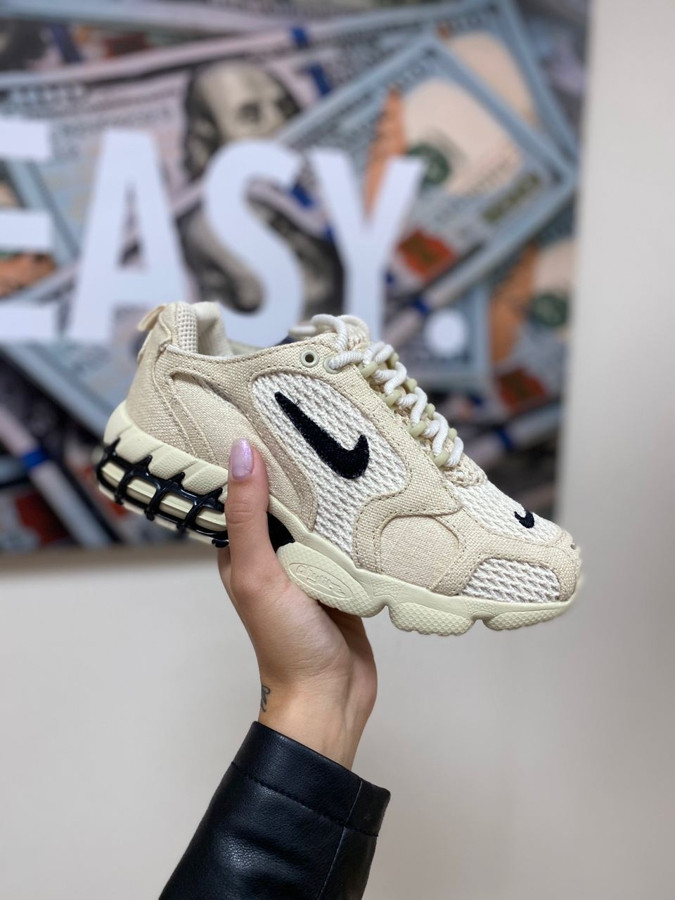 Shoe X Stussy Air Zoom On Feet Stussy X Nike Air Zoom Spiridon