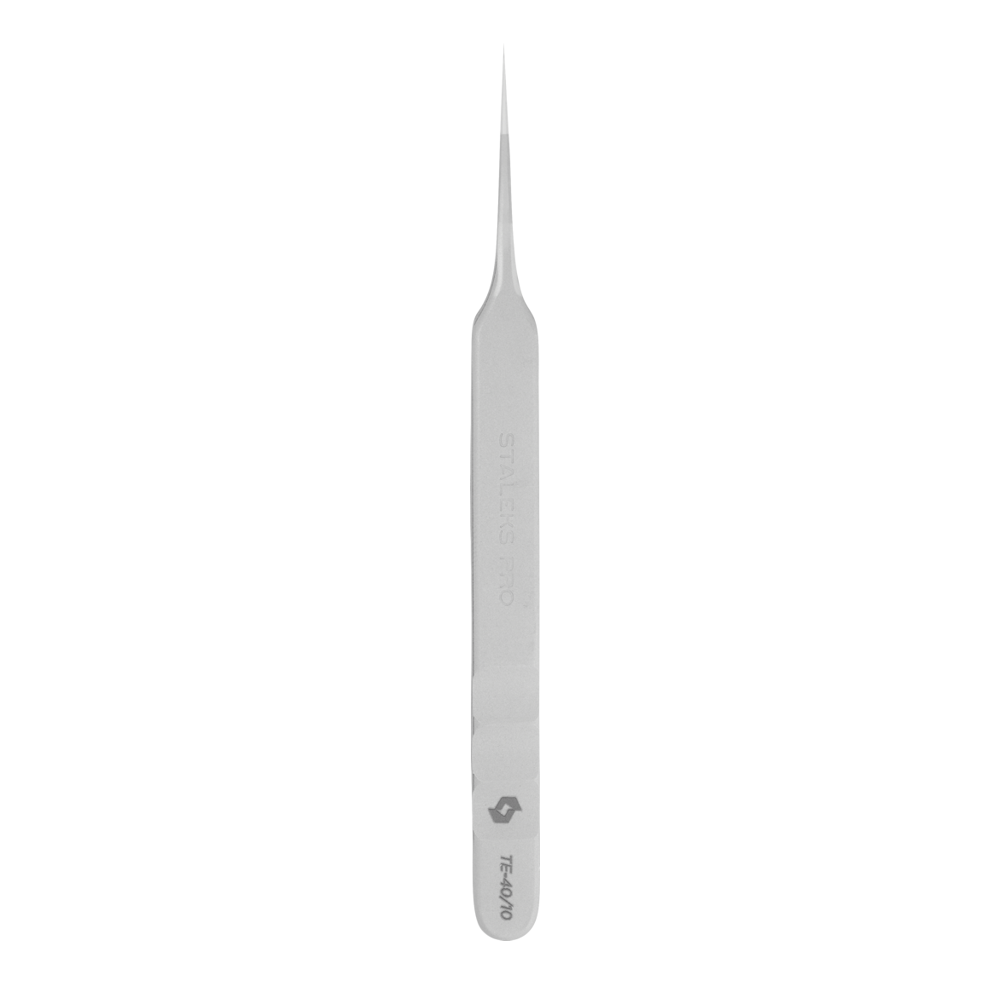 Пінцет для вій прямий STALEKS PRO EXPERT 40 TYPE 10, TE-40-10