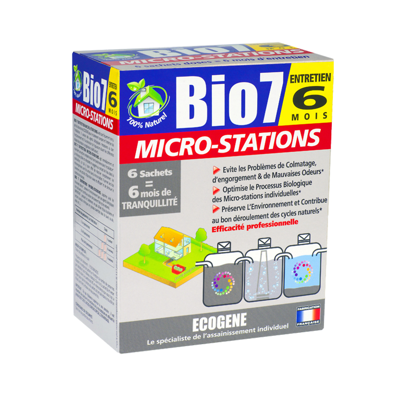 Биопрепарат для септика (станции) с биологической очисткой 480 г (6 пакетиков), Bio 7 - фото 1 - id-p1336071177
