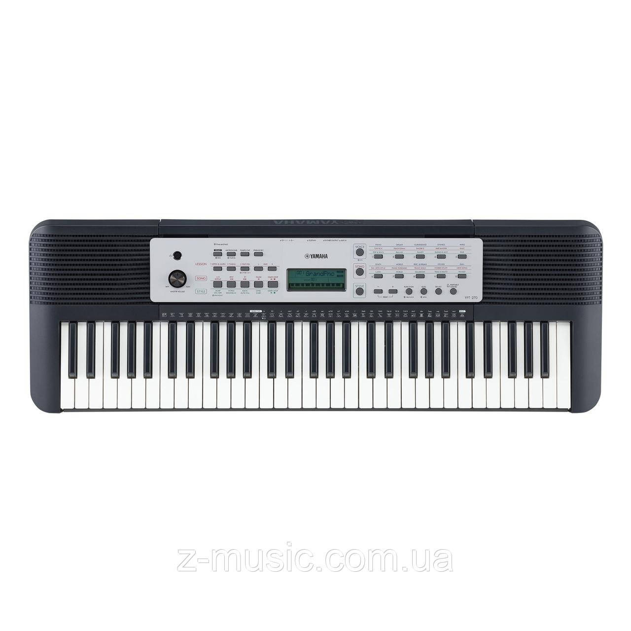 Синтезатор Yamaha YPT-270 + пюпітр, блок живлення