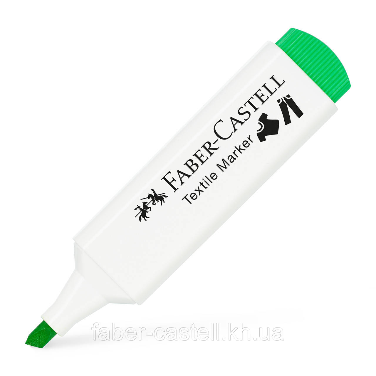 Маркер для тканини Faber-Castell Textile Marker, колір салатовий неоновий, 159531
