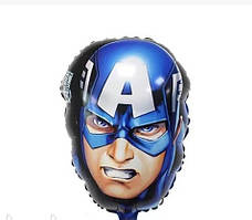 Фольгована кулька велика фігура Капітан Америка 34х50см Китай