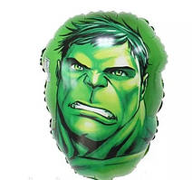 Фольгована кулька велика фігура Халк голова 34х50см Китай