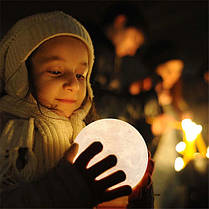 Нічник настільний Місяць Moon Light 3D, фото 6