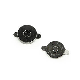 Магнітні кнопки-крабики MK01-2 (18мм), колір чорний нікель