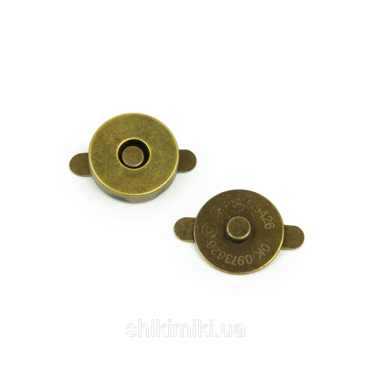 Магнітні кнопки-крабики MK01-4 (18мм), колір антік