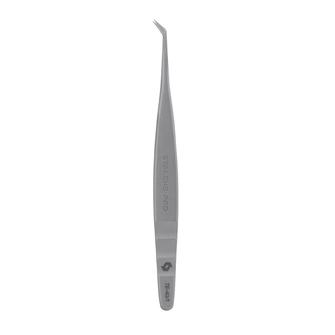 Пінцет для вій L - образний STALEKS PRO EXPERT 40 TYPE 1, TE-40-1